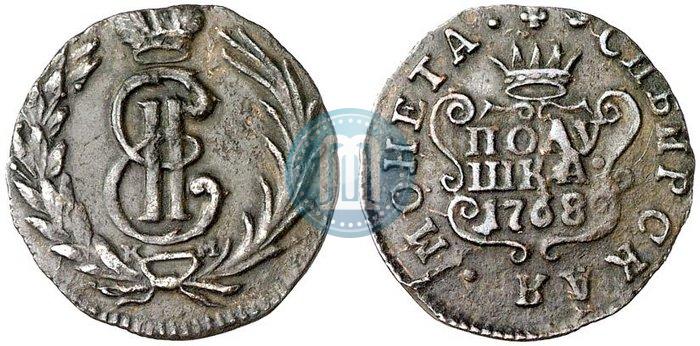 Фото Полушка 1768 года КМ 