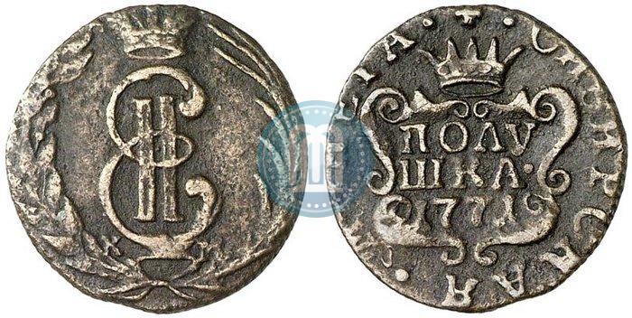 Фото Полушка 1771 года КМ 