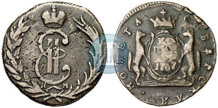 Picture 1 kopeck 1767 year КМ 