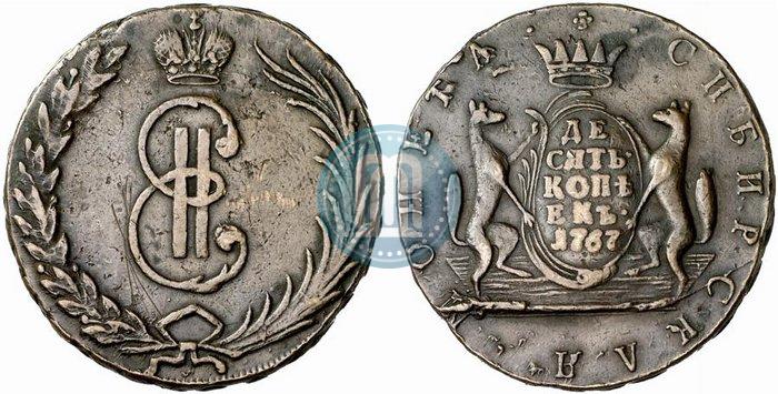 Picture 10 kopecks 1767 year  