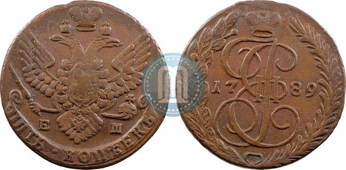 Фото 5 копеек 1789 года ЕМ 