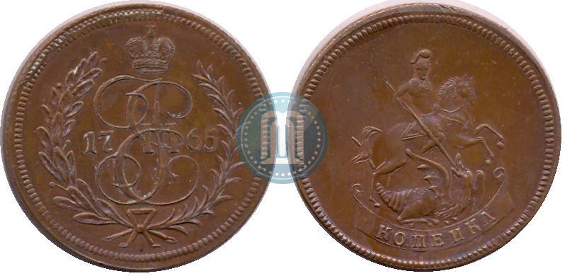 Picture 1 kopeck 1765 year  