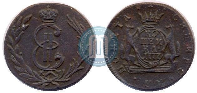 Фото 1 копейка 1777 года КМ 