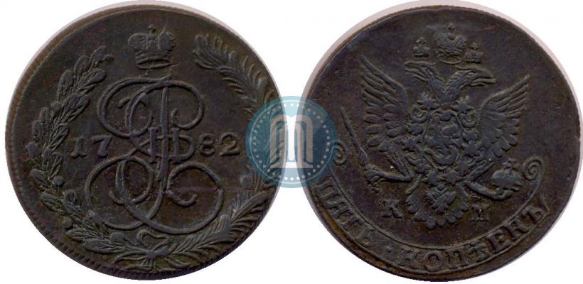 Picture 5 kopecks 1782 year КМ 