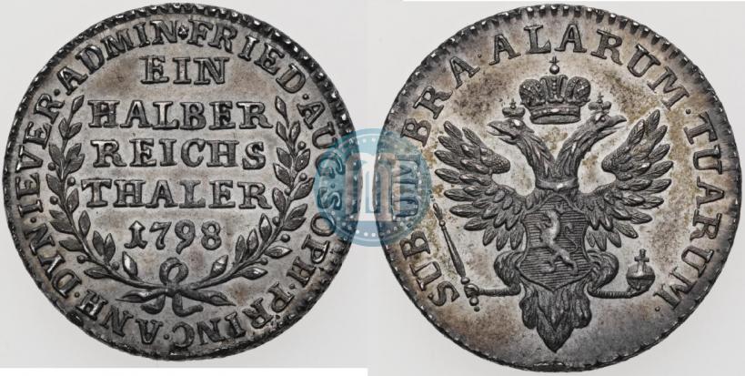Picture Ein halber reichsthaler 1798 year  "Dutchy of Jever"