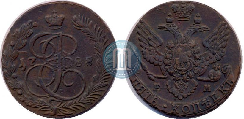 Фото 5 копеек 1788 года ЕМ 