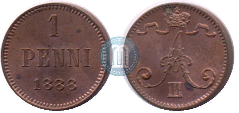 Фото 1 пенни 1888 года  
