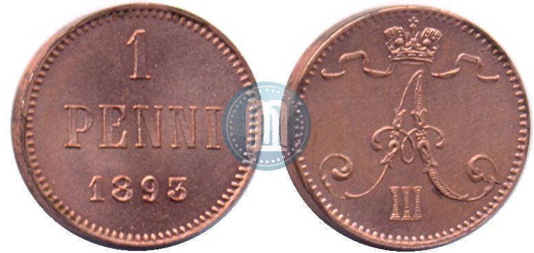 Фото 1 пенни 1893 года  
