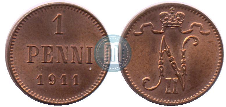 Picture 1 penni 1911 year  