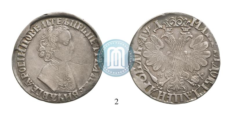 Picture 1 rouble 1704 year МД 