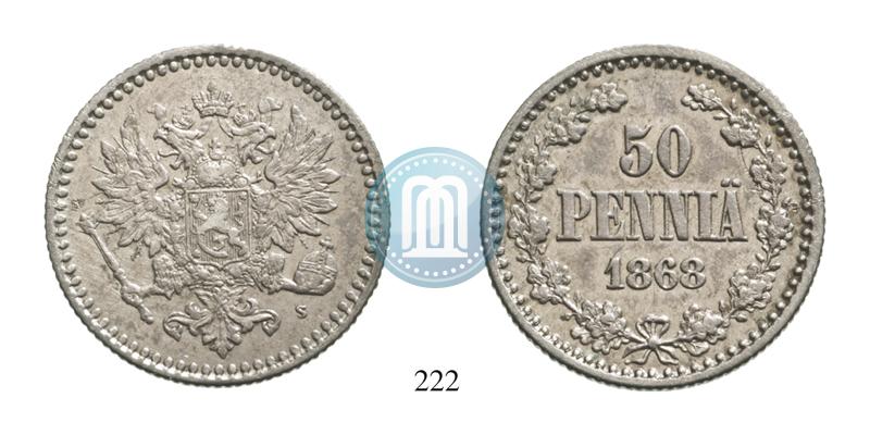 Picture 50 pennia 1868 year S 