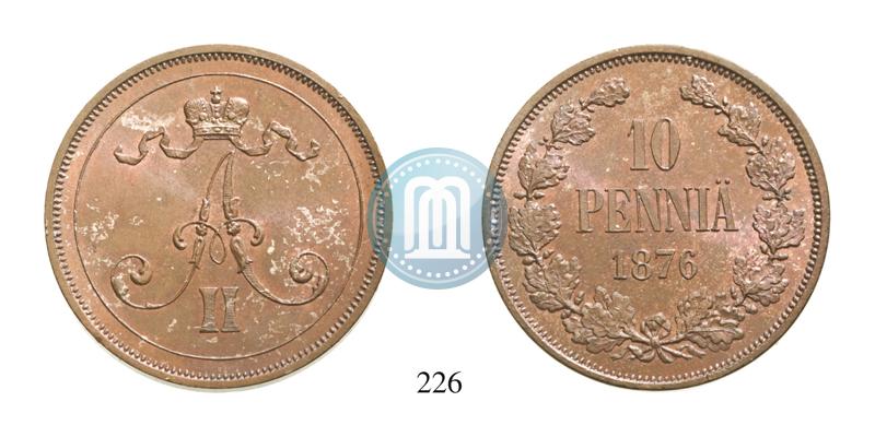 Фото 10 пенни 1876 года  