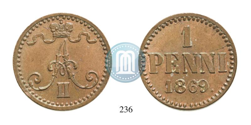 Picture 1 penni 1869 year  