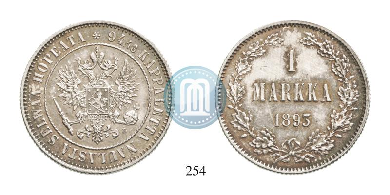 Picture 1 markka 1893 year L 
