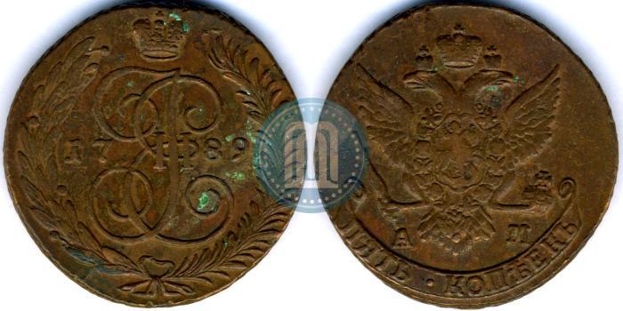 Picture 5 kopecks 1789 year АМ 