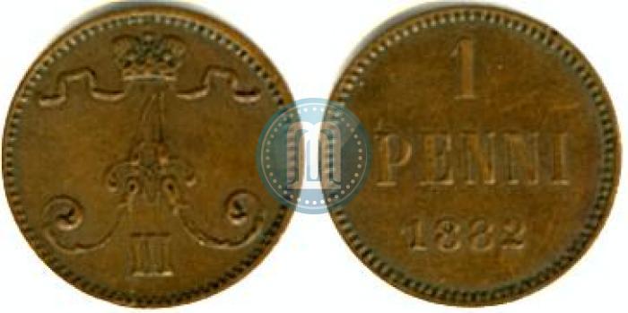 Фото 1 пенни 1882 года  