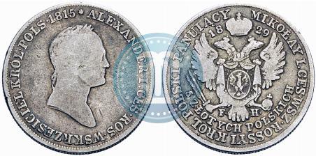 Picture 5 złotych 1829 year FH 