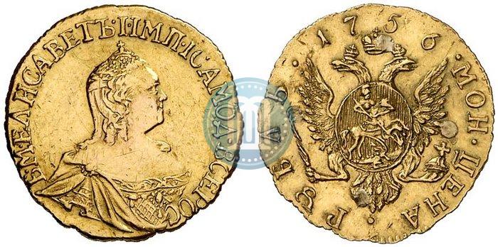 Picture 1 rouble 1756 year  
