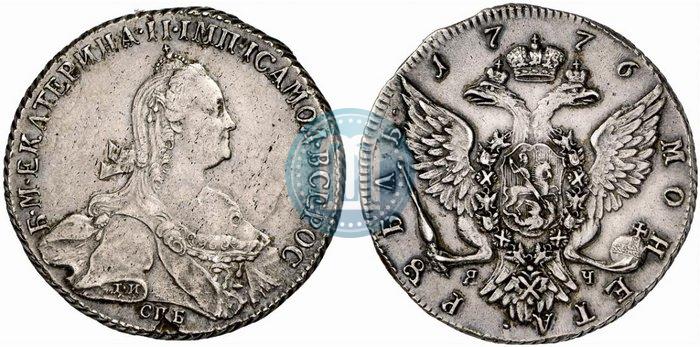 Picture 1 rouble 1776 year СПБ-ЯЧ 