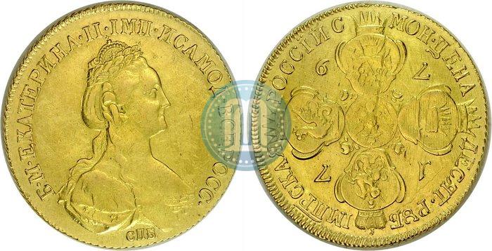 Фото 10 рублей 1779 года СПБ 