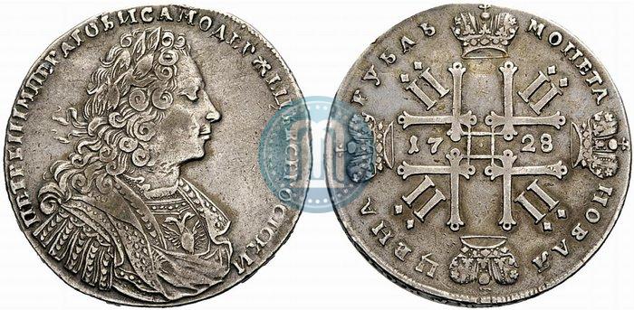 Фото 1 рубль 1728 года  "Тип 1728"