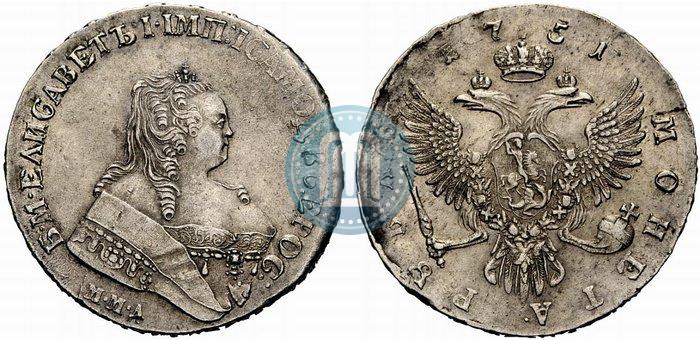 Picture 1 rouble 1751 year ММД 