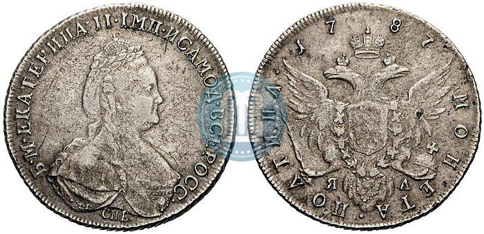 Picture Poltina 1787 year СПБ-ЯА 