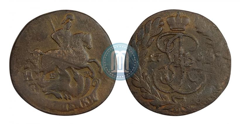 Фото 2 копейки 1763 года ЕМ 