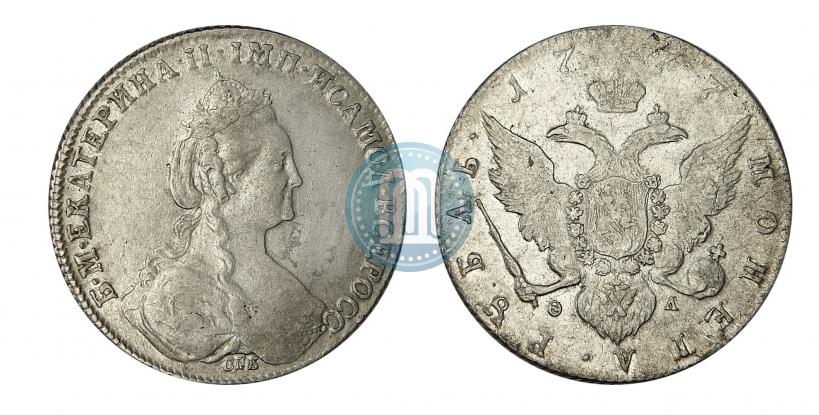 Picture 1 rouble 1777 year СПБ-ФЛ 