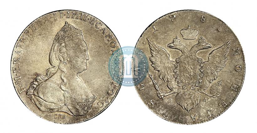 Фото 1 рубль 1785 года СПБ-ЯА 