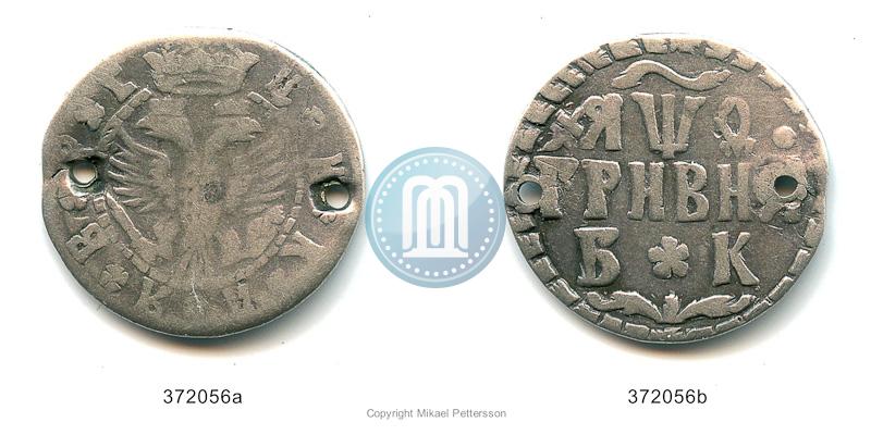 Picture Grivna 1709 year БК 