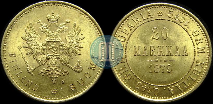 Picture 20 markkaa 1879 year S 