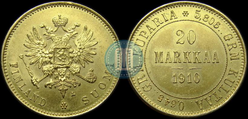 Picture 20 markkaa 1910 year L 