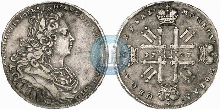 Picture 1 rouble 1727 year  "Moscow type"