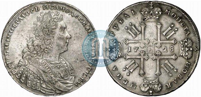 Picture 1 rouble 1728 year  "Type of 1728"