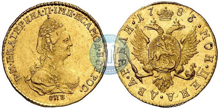Picture 2 roubles 1785 year СПБ 