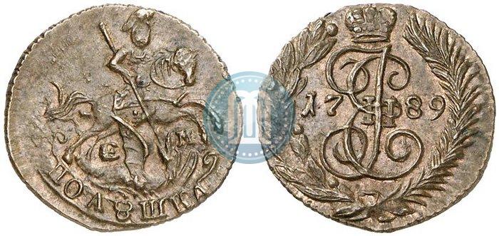 Фото Полушка 1789 года ЕМ 