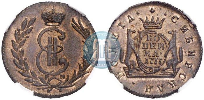 Picture 1 kopeck 1777 year КМ 