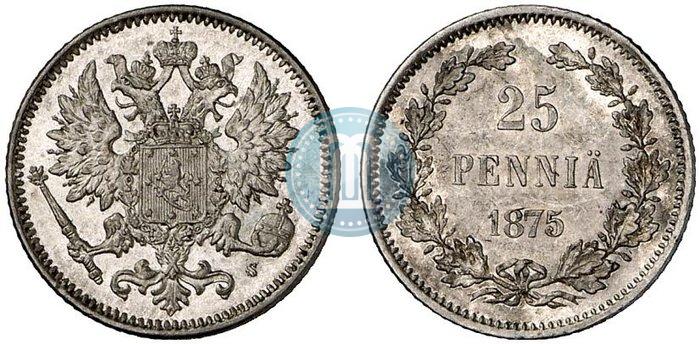 Picture 25 pennia 1875 year S 