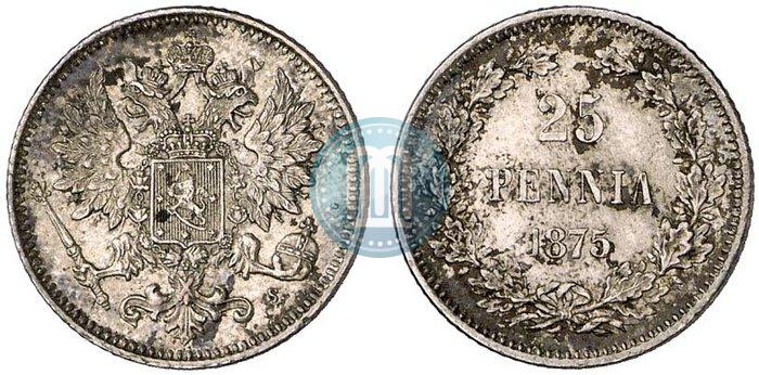 Picture 25 pennia 1875 year S 