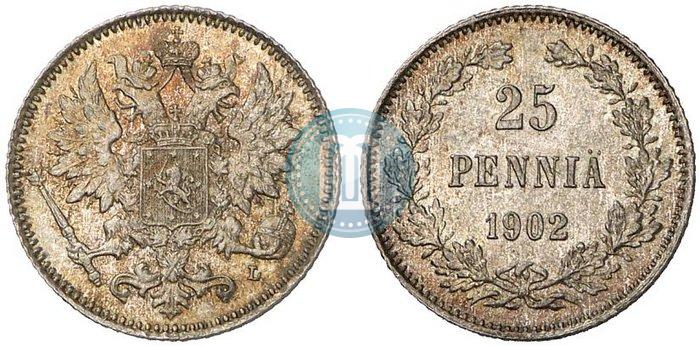 Фото 25 пенни 1902 года L 