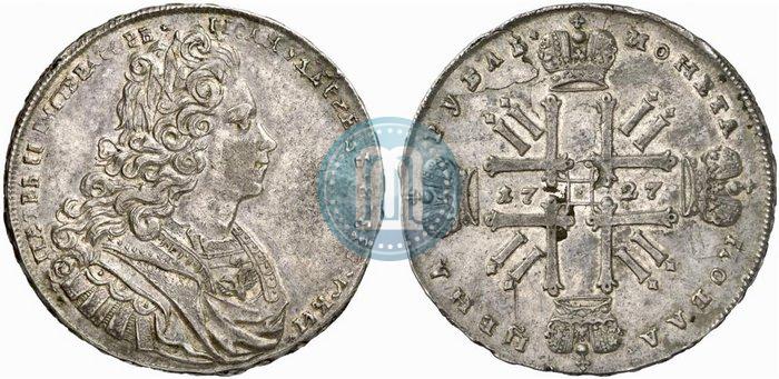 Picture 1 rouble 1727 year  "Moscow type"