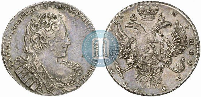 Picture 1 rouble 1731 year  