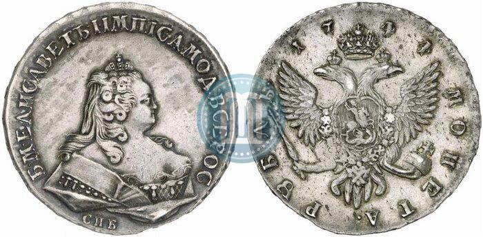 Picture 1 rouble 1744 year СПБ 