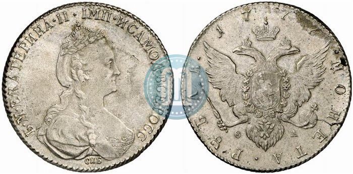 Picture 1 rouble 1777 year СПБ-ФЛ 