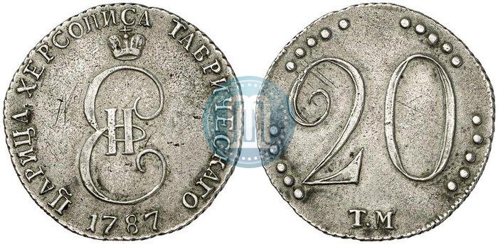 Picture 20 kopecks 1787 year ТМ 