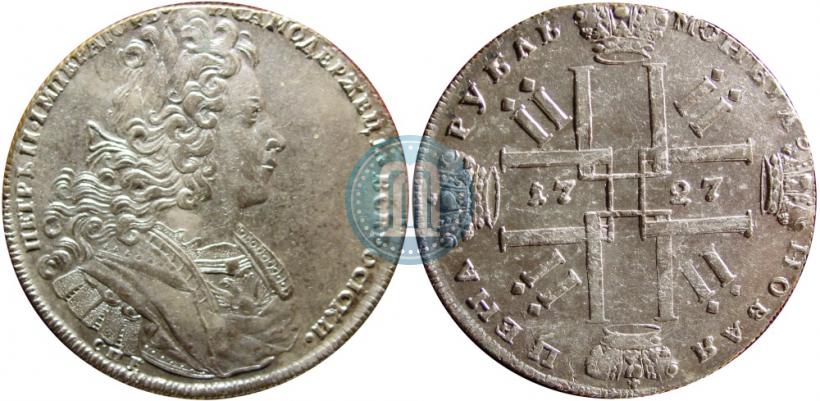 Picture 1 rouble 1727 year СПБ "Petersburg type"
