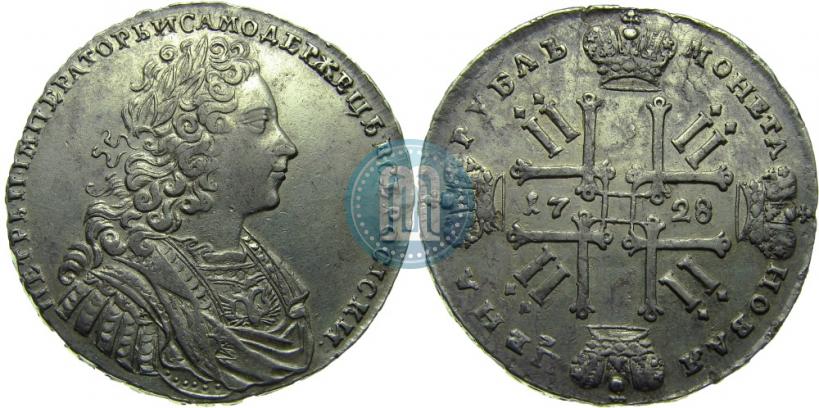 Picture 1 rouble 1728 year  "Type of 1728"