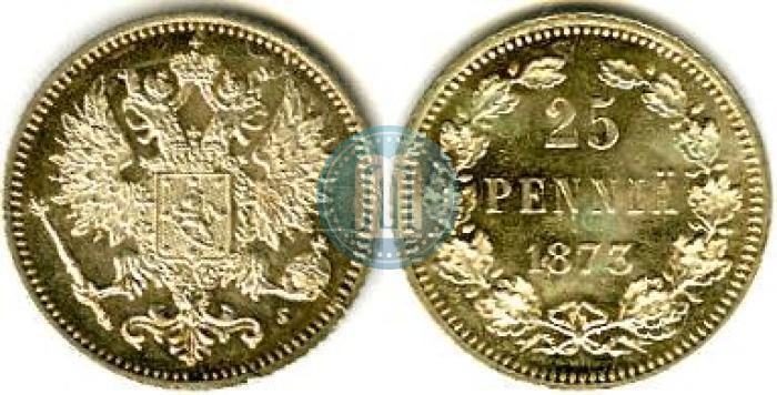 Picture 25 pennia 1873 year S 