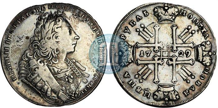 Picture 1 rouble 1729 year  "Type of 1729"